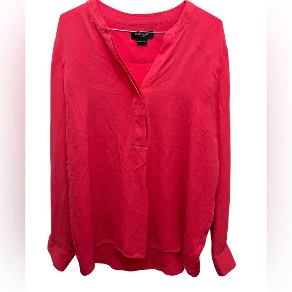 Marciano Silk Long Sleeve Blouse